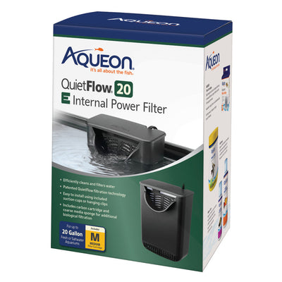 Aqueon QuietFlow E Internal Power Filter 1ea/Medium - 20 gal