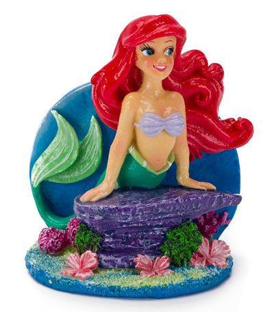 Disney Ariel Stretching on Rock Aquarium Ornament Multi-Color 1ea/3.25 in, MD