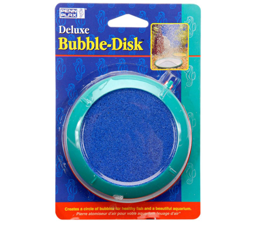 Penn-Plax Deluxe Bubble-Disk Air Stone Green/Blue 1ea/4 in, MD