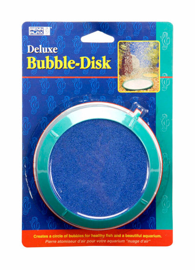 Penn-Plax Deluxe Bubble-Disk Air Stone Green/Blue 1ea/5 in, LG