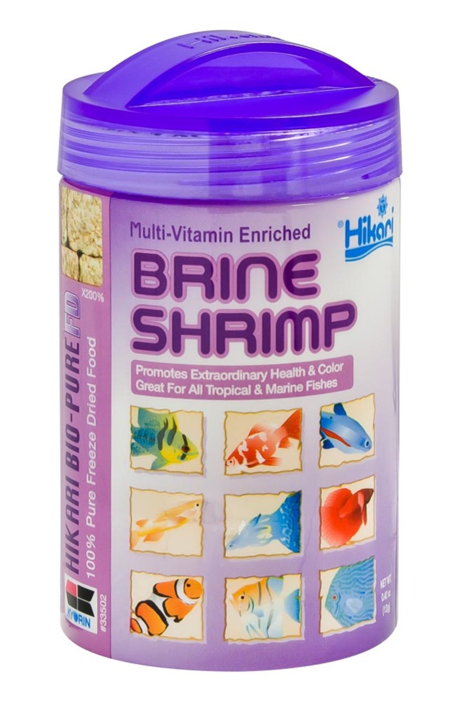 Hikari USA Bio-Pure Freeze Dried Brine Shrimp Fish Food 1ea/0.42 oz