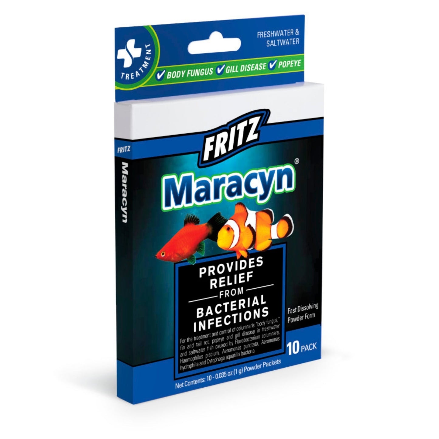 Fritz Maracyn Freshwater & Saltwater Treatment 1ea/10 ct