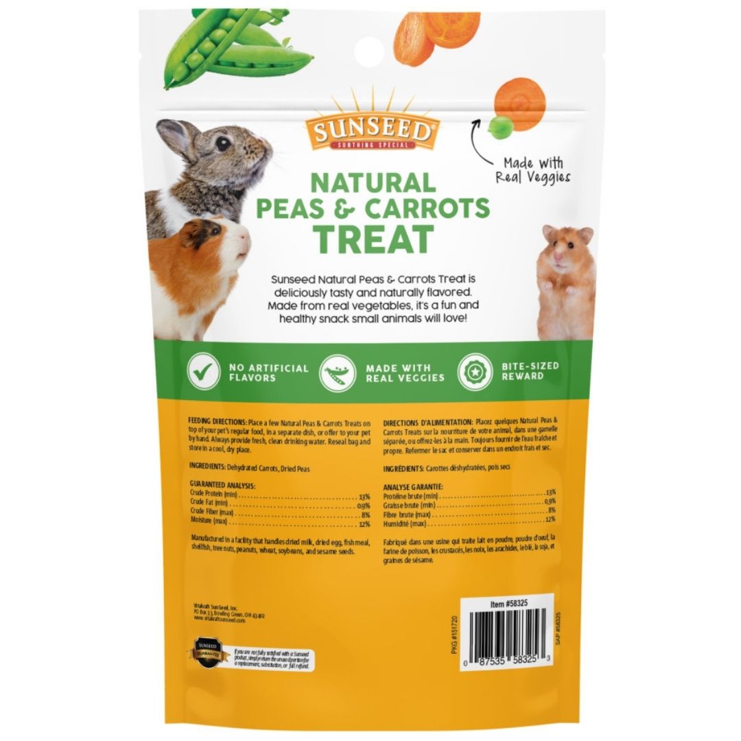 Sun Seed Peas & Carrot Small Animal Treat 1ea/3.5 oz