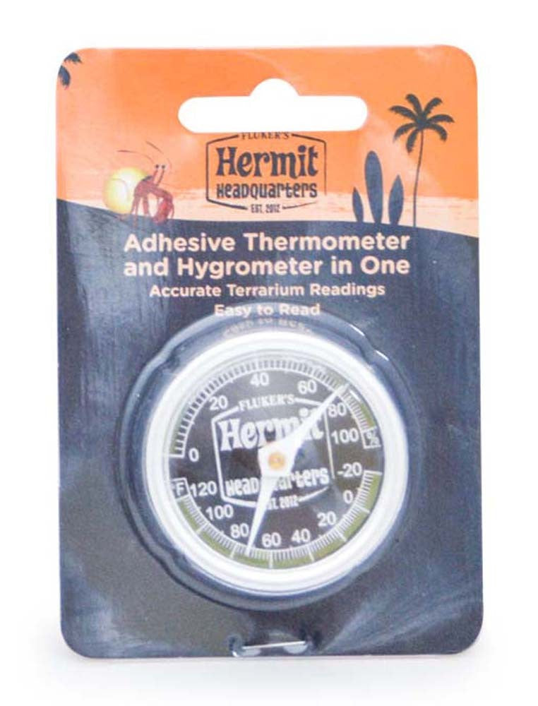 Fluker's Hermit Crab Thermometer - Hygrometer Combo White 1ea