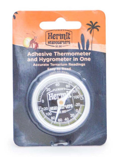 Fluker's Hermit Crab Thermometer - Hygrometer Combo White 1ea