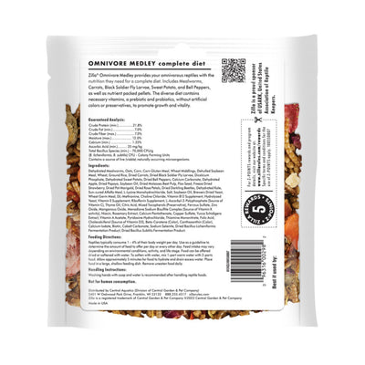 Zilla Medley Diet Omnivore Mix, 1ea/4 oz