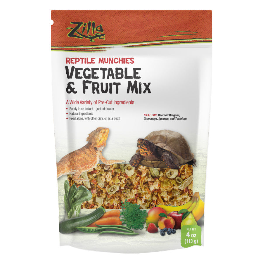 Zilla Reptile Munchies Vegetable and Fruit Mix 1ea/4 oz