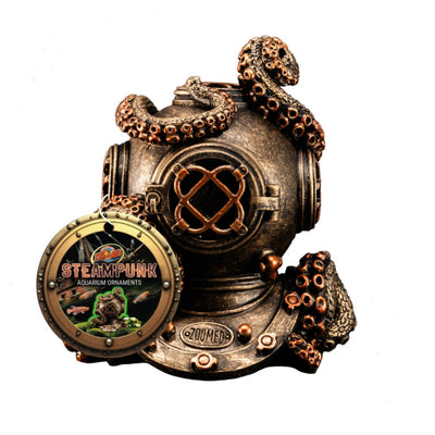 Zoo Med Steampunk Ornament Dive Helmet, 1ea/One Size