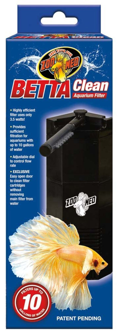 Zoo Med Betta Clean Aquarium Filter 1ea/10 gal, Single