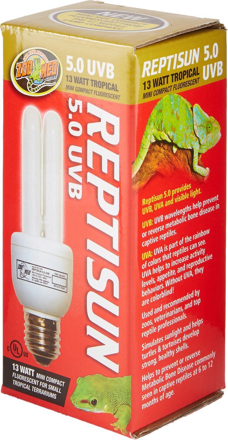 Zoo Med ReptiSun 5.0 UVB Tropical Compact Fluorescent Lamp Mini White 1ea/13 W