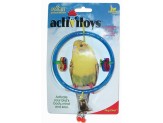 JW Pet ActiviToy Ring Clear Bird Toy Multi-Color 1ea/SM/MD