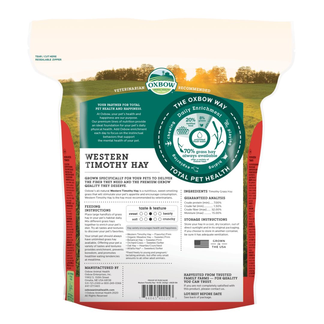 Oxbow Animal Health Western Timothy Hay 1ea/90 oz