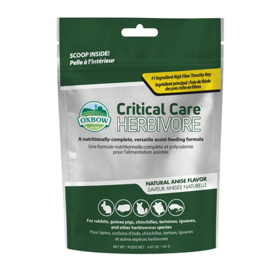 Oxbow Animal Health Critical Care Herbivore Feeding Formula 141g, Anise, 1ea/4.97oz.