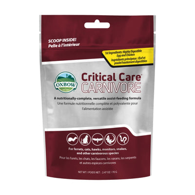 Oxbow Animal Health Critical Care Carnivore Feeding Formula 70g, 1ea/2.47oz.