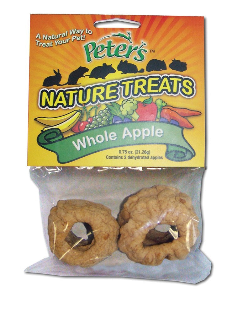 Marshall Pet Products Peter's Whole Apple Nature Treats for Small Animals 1ea/0.75 oz, 2 pk