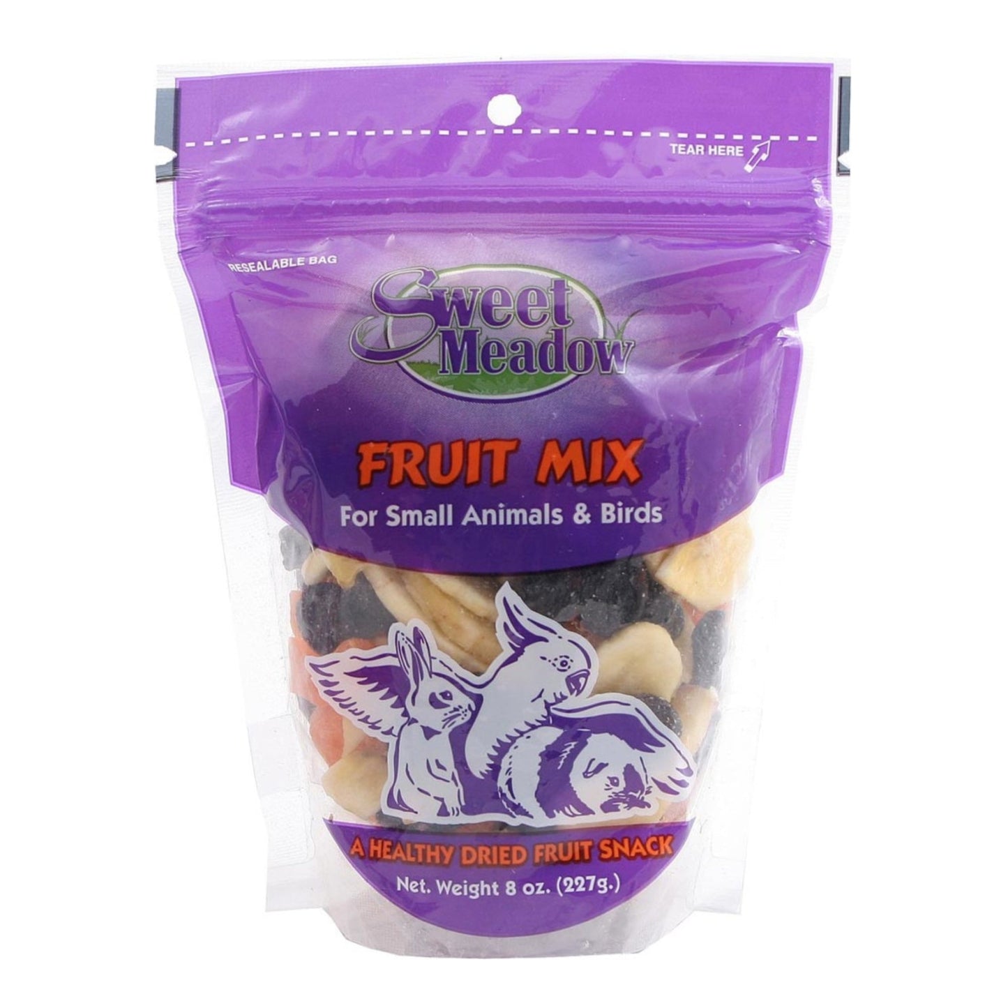 Sweet Meadow Farm Fruit Mix Treat for Small Animals 1ea/8oz.