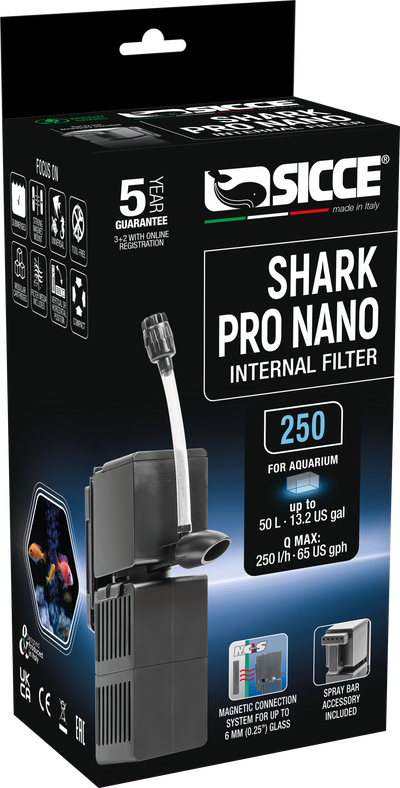 Sicce Shark Pro Nano Internal Filter 1ea/250